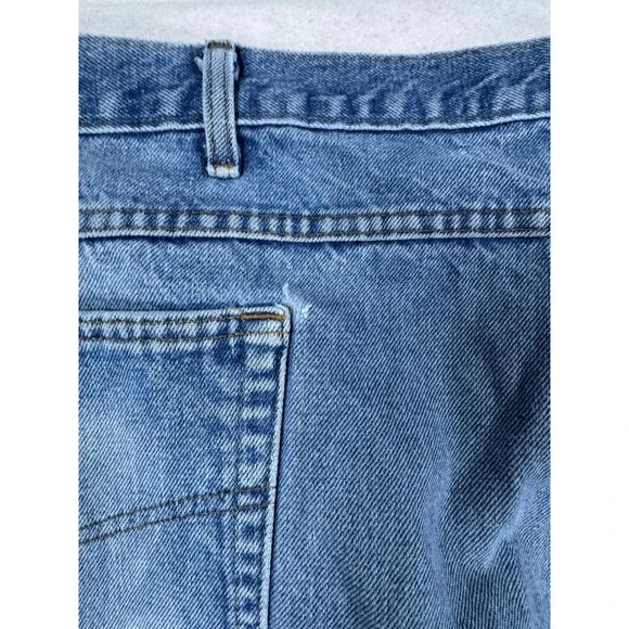 Carhartt B17 DST Relaxed Fit Jeans Mens 50x30 Blue Denim Work Pants Medium Wash - Picture 9 of 13